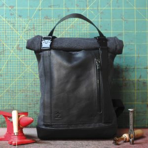 ROLL RACER Total black Tela Olona nera e Vachetta nera