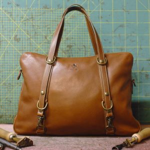 TRIBAG OPUS in Vacchetta cuoio scuro