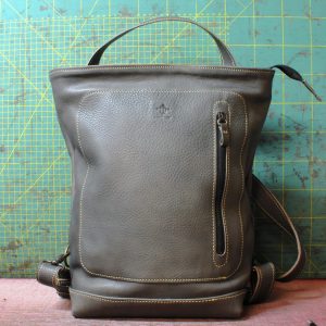 MINIMAL BACK SACK - Vacchetta vacchetta Smog