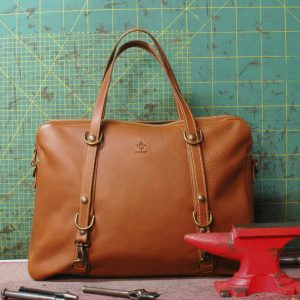 TRIBAG OPUS in Vacchetta Color Cuoio