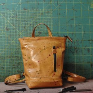 Mini- minimal schizzato base cuoio