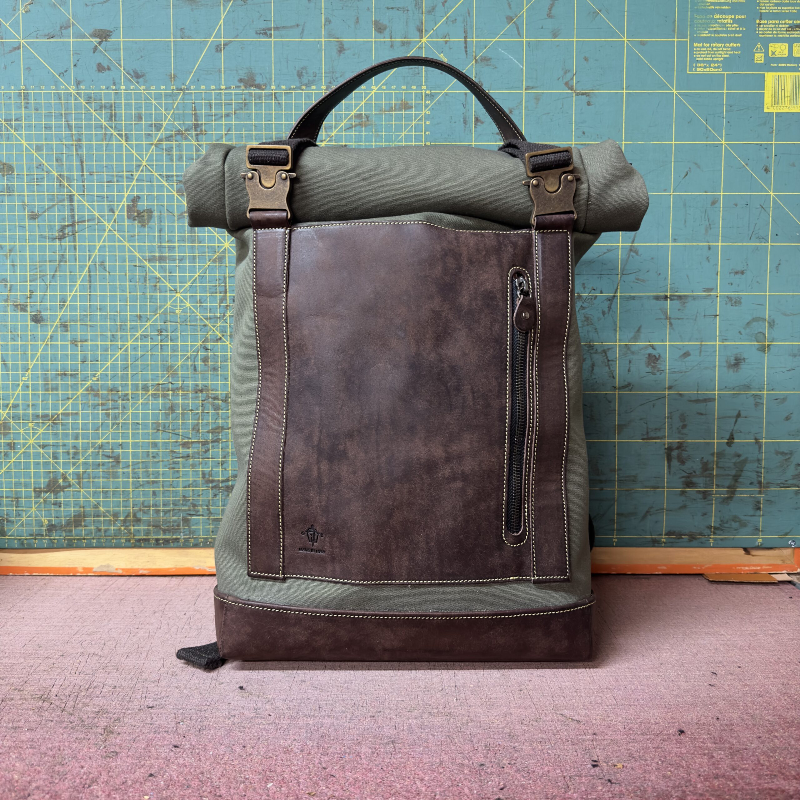 Rollracer Nuova Tela tinta unita Verde e T.moro Crust