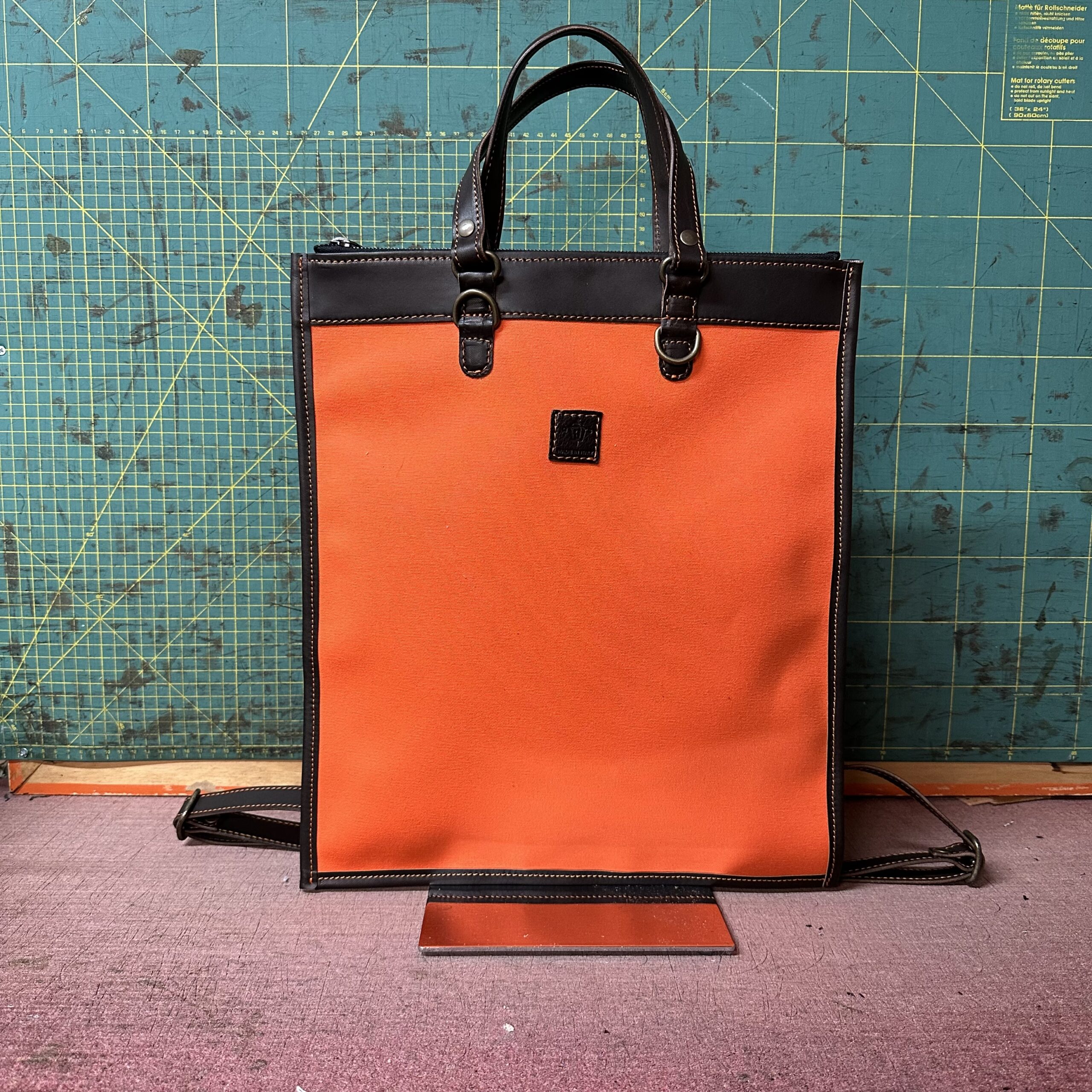 Tascona in Tela Tinta unita Arancio e t.moro