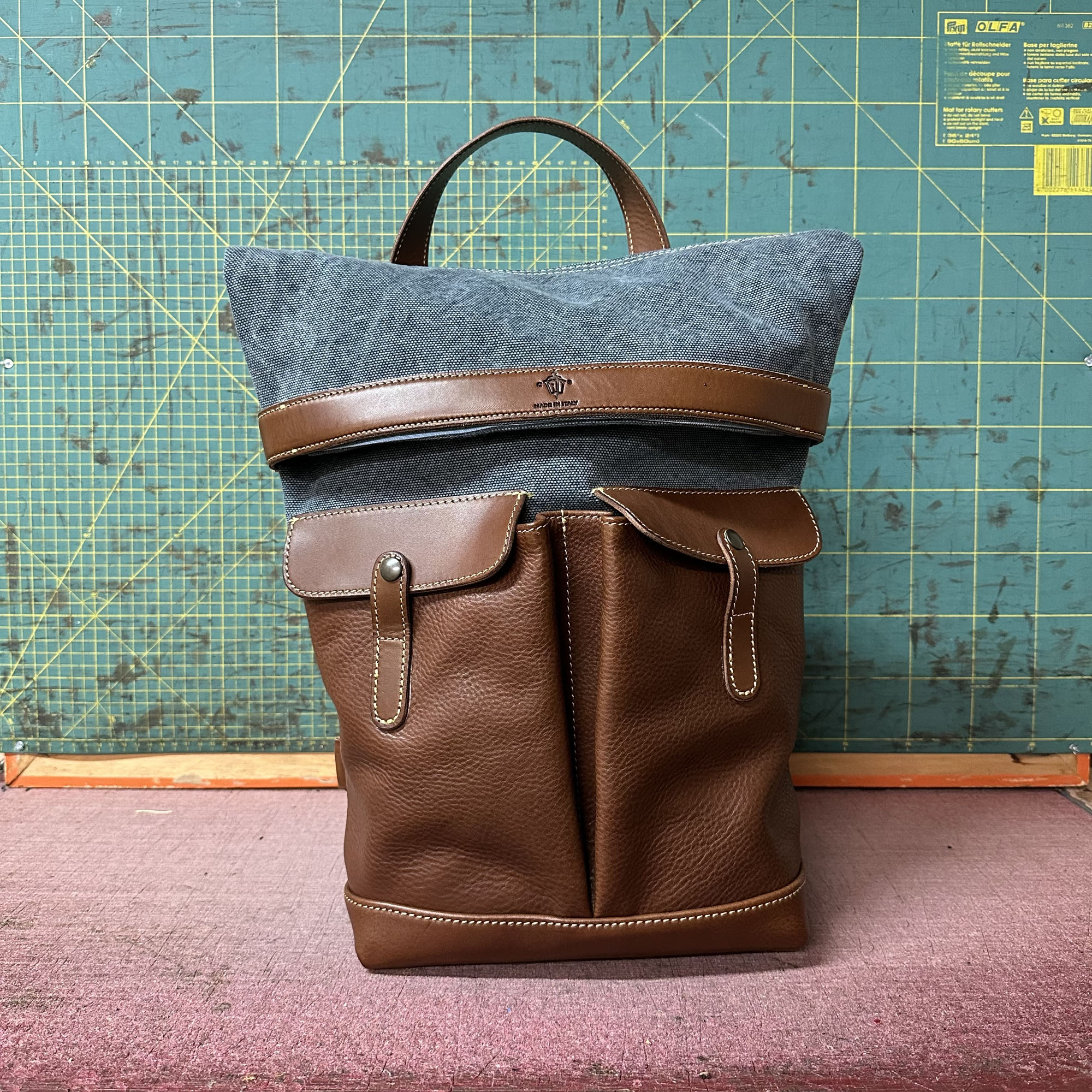 Lockdown 2.0 Tela Olona Aviazione e Cuoio scuro