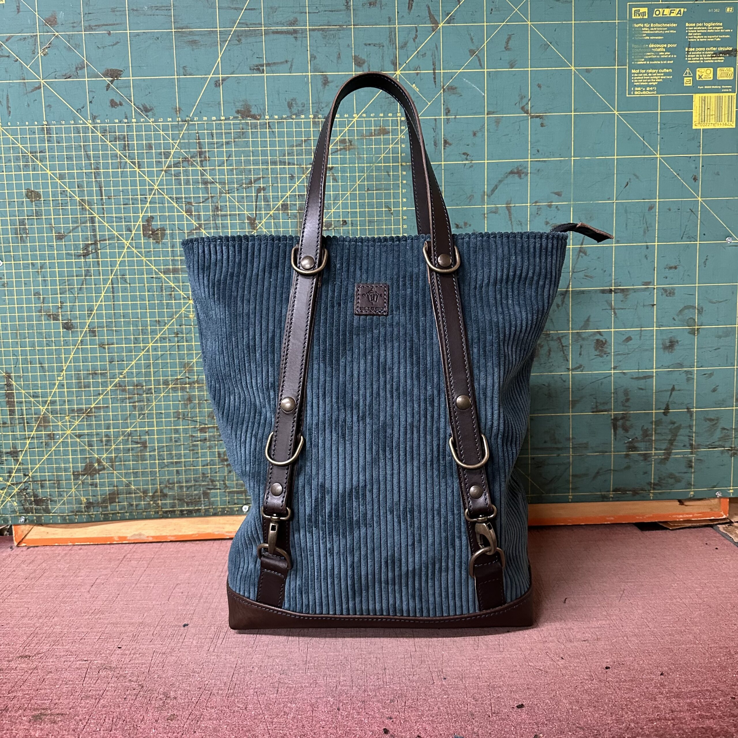 TRIBAG Pezzo unico Velluto ottanio