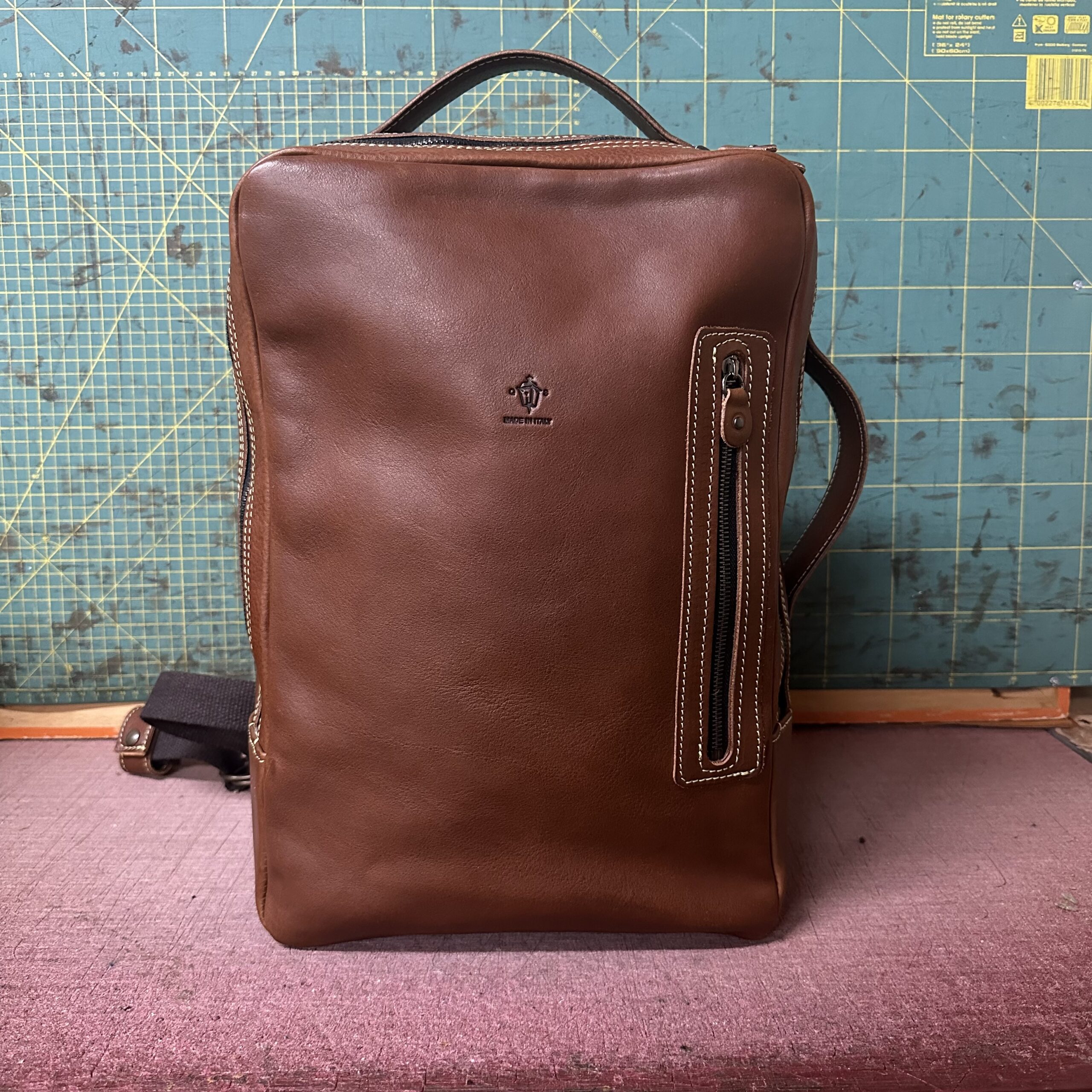 B.PACK 15" Vacchetta Volonata Cuoio Scuro