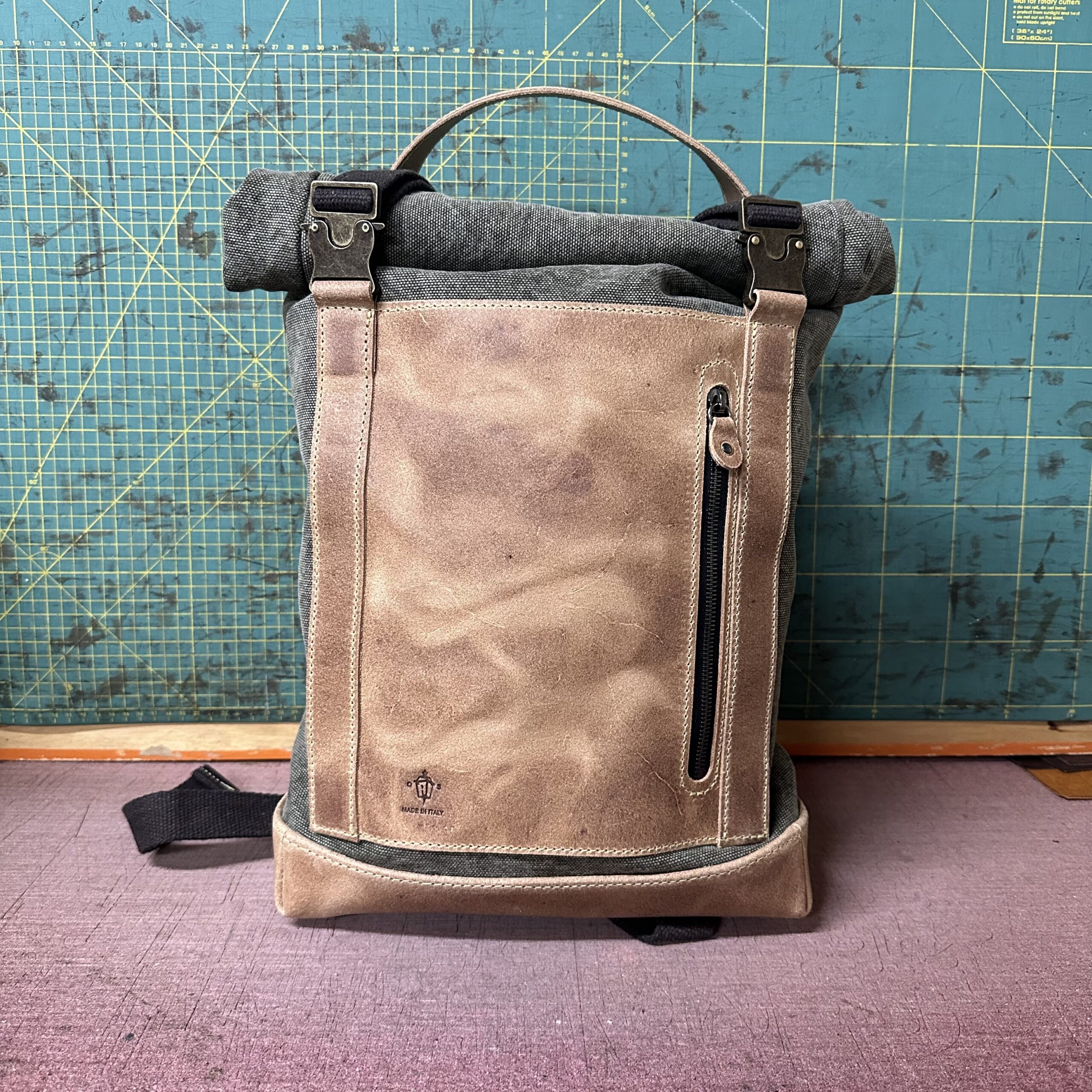 ROLL RACER Tela Olona Militare e Crosta effetto Pull-up